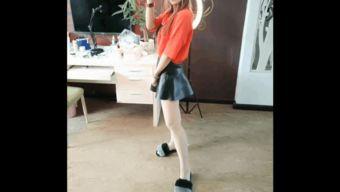 春妮非常向上丝袜脱鞋,丝袜脱鞋，展现向上魅力